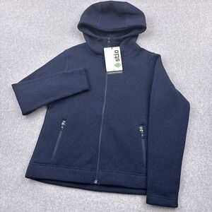 NEW Stio Sweetwater Fleece Full Zip Hoodie Women's Small Mountain Shadow Heather